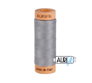 Aurifil 80wt Cotton Thread #2605 Grey