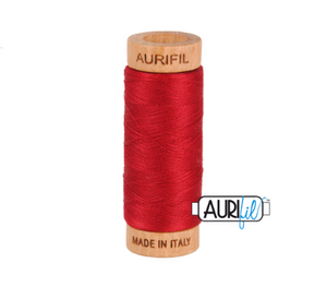 Aurifil 80wt Cotton Thread #2260 Red Wine