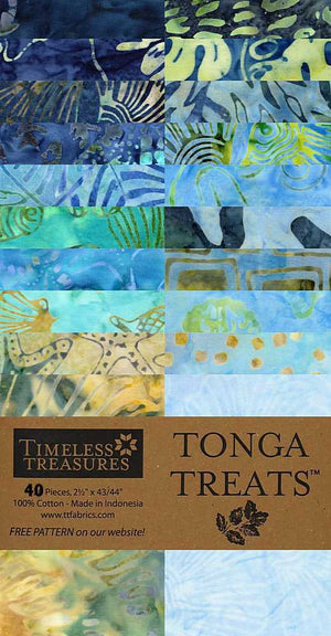 Tonga Treats Scuba 2.5 inch Strips Jelly Rolls