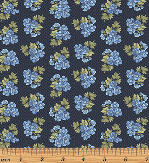 Gabrielle Ashley Navy 6132-53 by Benartex | Royal Motif Fabrics