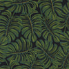Rayon Lawn Fabric - Cotton + Steel - Menagerie - Monstera Midnight AB8038-016