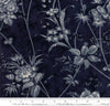 Moda Fabrics - Holly Woods - Midnight - Floral Toile Dark Blue