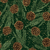 Meet Magnolia Pine/Gold Metallic by Hoffman Fabrics | Christmas Fabric