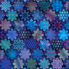 Flourish Tiles Sapphire Digital Print Fabric by RJR Fabrics | Cotton