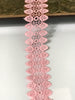 Beautiful Delicate Pink Color Lace Trims by Royal Motif Fabrics