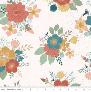 Dream Weaver Main Floral on Cream by Riley Blake | Quilting Cotton