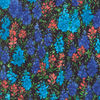 Fields of Blue Wildflowers on Black by Moda 33451 17 | Cotton Fabrics