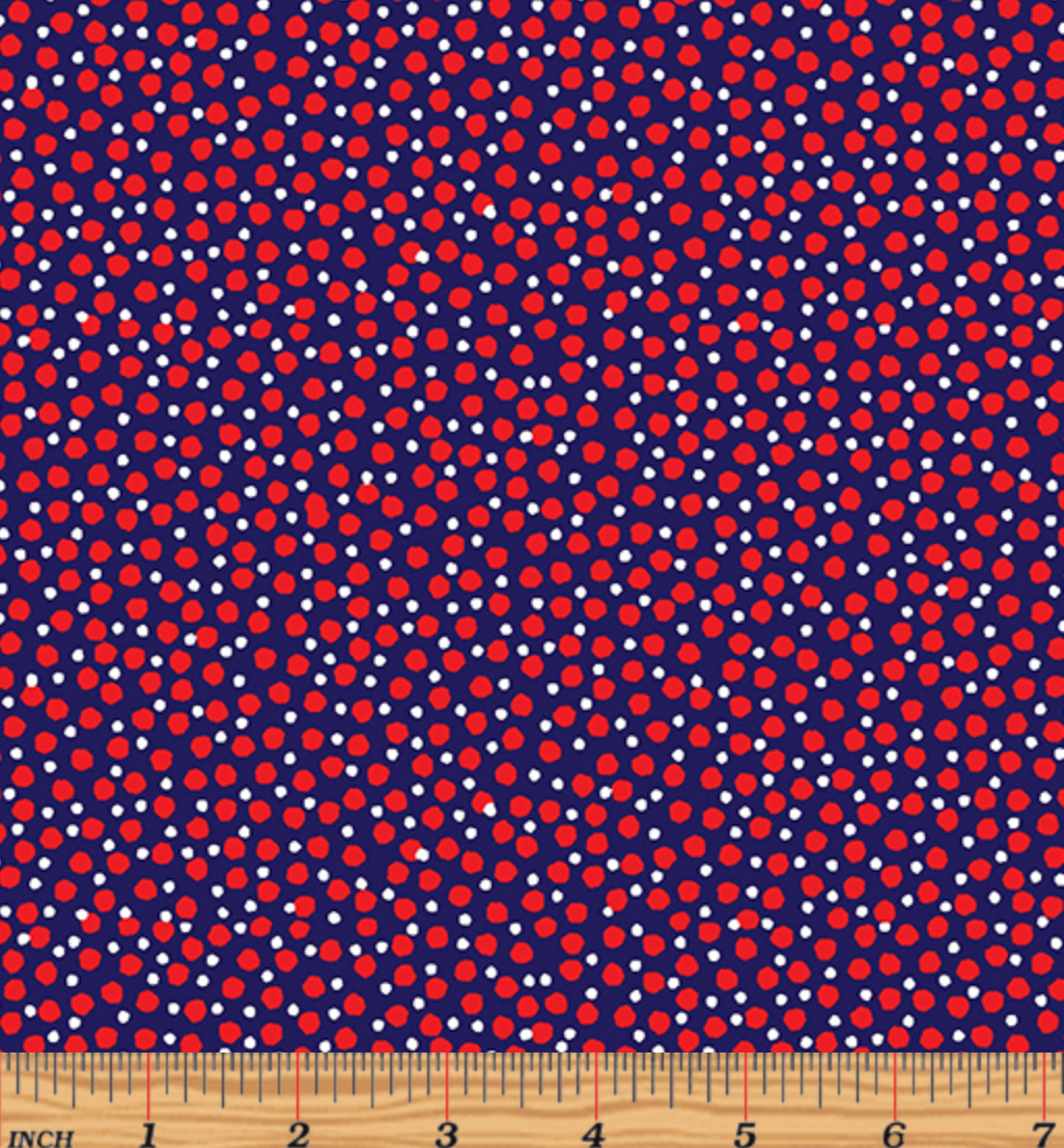 Love American Style - Ditsy Dots - Benartex – Royal Motif Fabrics