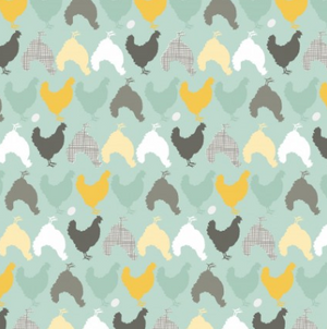 Prairie Sisters Hunt and Peck Mint by Poppie Cotton | Designer Fabrics