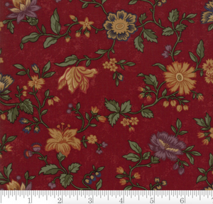 Moda - Natures Glory - Floral Reproduction Red