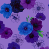 Misty All Over Flowers Violet by Timeless