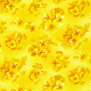 Flowerhouse - Brightly So - Tonal Floral Yellow