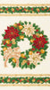 Holiday Flourish 13 - Holiday Wreath Panel by Robert Kaufman