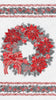 Holiday Flourish 13 - Scarlet Wreath Panel by Robert Kaufman 19252-93
