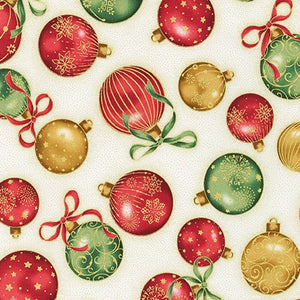 Holiday Flourish 13 - Holiday Ornaments by Robert Kaufman
