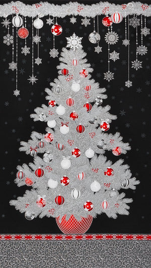 Holiday Flourish 15 - Onyx Christmas Tree Panel