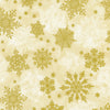 Holiday Flourish 15 - Snowflakes Natural Gold