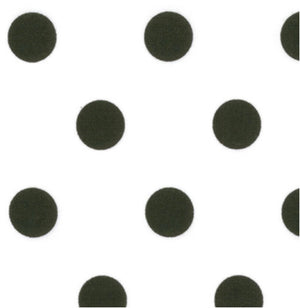 Fat Quarter - Moda Fabrics - 45" Dottie - Jet Black Dots on White