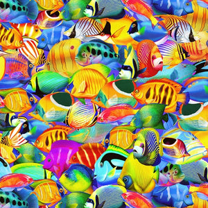 Sealife Vacation - Paradise Fish by Michael Searle for Timeless Treasu…