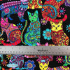 Timeless Treasures - Crazy for Cats - Cat Coloring
