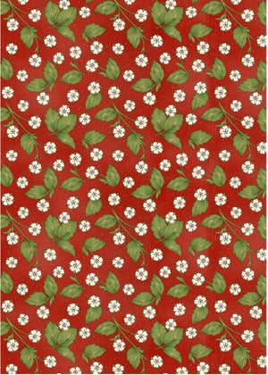 Maywood Studio - From the Farm - Strawberry Blossoms Red