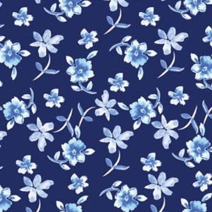 Blue Porcelain Y2040-93 by Clothworks | Designer Fabrics