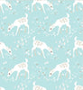 Clothworks - Woodland Gathering - Deer on Turquoise