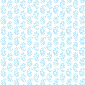 Andover - Joyful - Aqua Paisley Fabric 