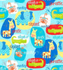 Studio E Fabrics - Swinging Safari - Animals in Circles 3696-11