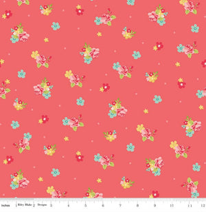 Hello Gorgeous Flower Toss Pink by Riley Blake | Designer Fabrics