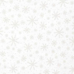 Moda - Muslin Mates - Snowflakes White