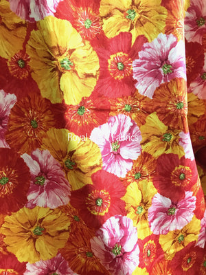 Clothworks - Poppy Garden Multi Bright