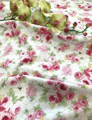 Clothworks - Fidelia Floral White