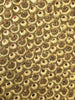 Gold Embroidered Net Fabric Embellished with Sequins