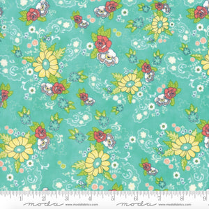 Moda Fabrics - Tuppence - Pond Floral Cordelia