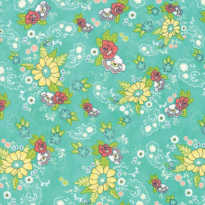 Moda Fabrics - Tuppence - Pond Floral Cordelia