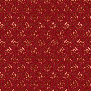 Andover Fabrics - Crystal Farm - Elderberry Pomegranate Red