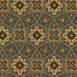 Franklin Tile Slate A-8652-C by Kathy Hall for Andover Fabrics