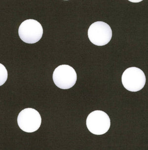 Fat Quarter - Moda Fabrics - 45" Dottie - White Dots on Jet Black