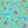 Big Splash Sea Life Allover by Henry Glass | Novelty Fabrics | Kids