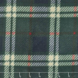 Winterfleece Prints London Plaid Navy Fleece