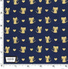 Michael Miller Fabrics - Glitter Critters - Nice Mice on Navy/Gold Glitter
