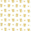 Michael Miller Fabrics - Glitter Critters - Nice Mice on White/Gold Glitter