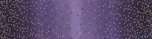 Moda Fabrics - Ombre Confetti Metallic Aubergine - Metallic Dots Purple
