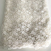 Cream Embroidered Net Fabric Embellished