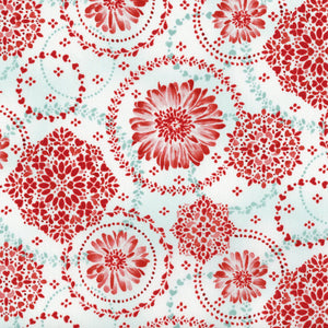 RJR Fabrics - Sugar Berry - Daisy Delight - Radiant Crystal with Red Glitter