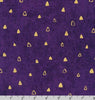 Gustav Klimt Gold Metallic Triangles on Purple