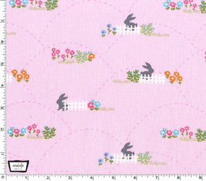 Hopping Fences Pink by Michael Miller Fabrics