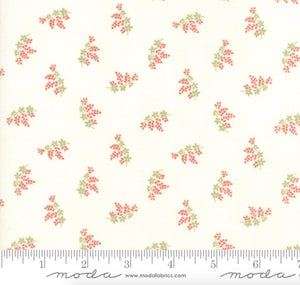 Moda Fabrics - Victoria - Floral Charlotte Red/Rouge on Ivory