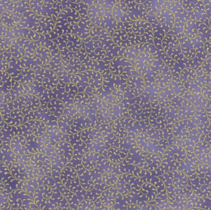 Hoffman Fabrics - Royal Peacocks - Lavender/Gold